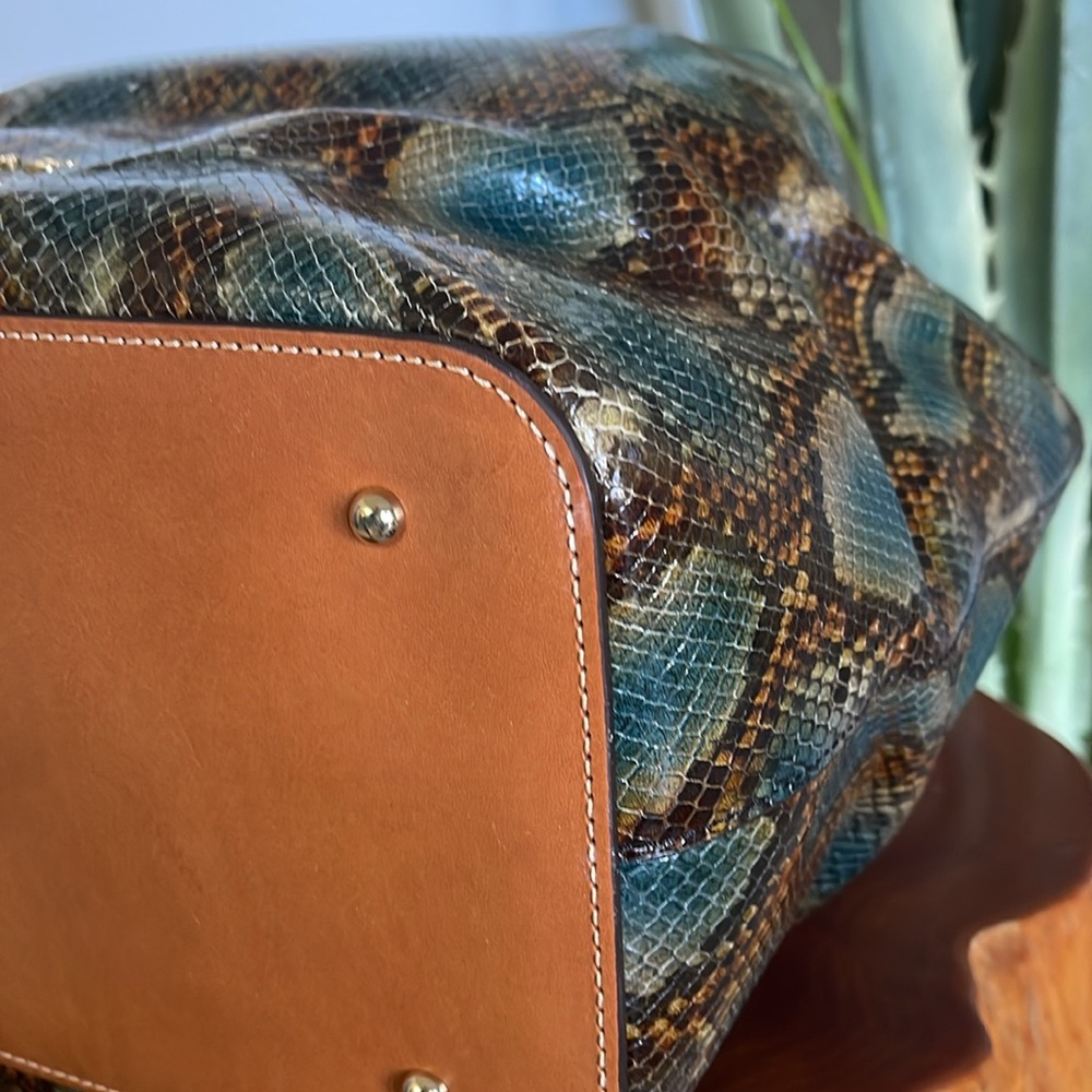 Dooney and Bourke Python Flynn Tote - Picture 10 of 13